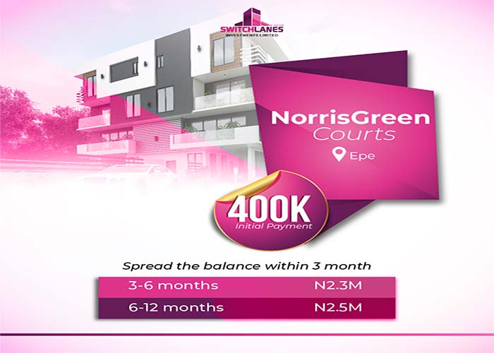 Top Real Estate Investment In Nigeria - NorrisGreen Courts by Switchlanes Investment